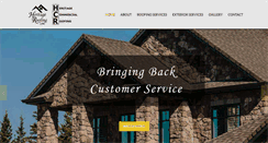 Desktop Screenshot of heritage-roofing.com